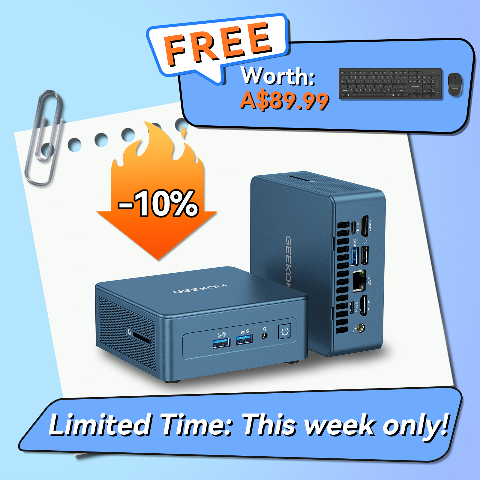 GEEKOM Mini PC IT13: 13th Gen Intel Core Mini PC