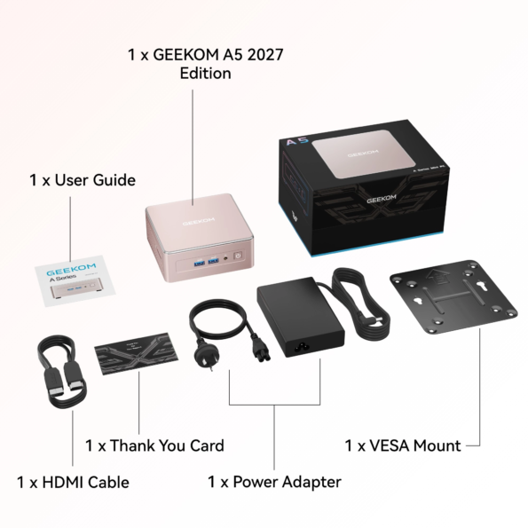 GEEKOM A5 Mini PC: Ryzen 5 7430U & Ryzen 7 5825U
