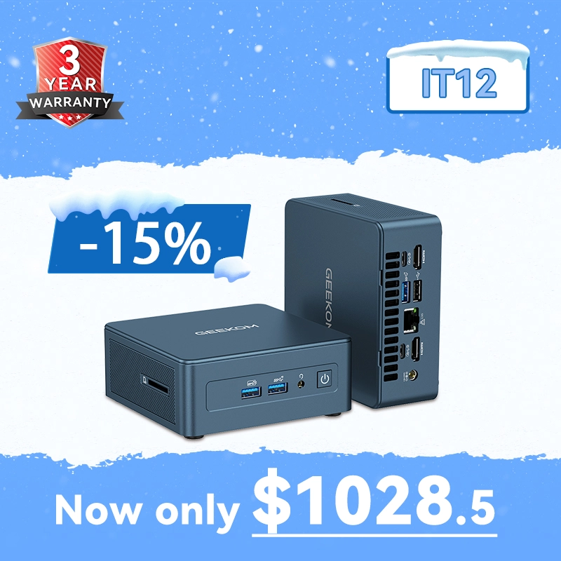 GEEKOM IT12: Intel Core i7 1280p Mini PC