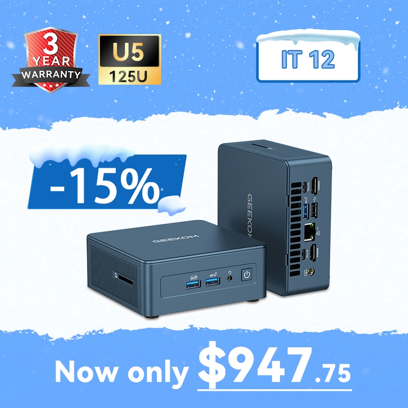 GEEKOM IT12: Intel Core i7 1280p Mini PC