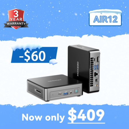 Geekom Mini PC Air12 409 WS with discount and warranty