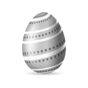 Gray Easter Egg