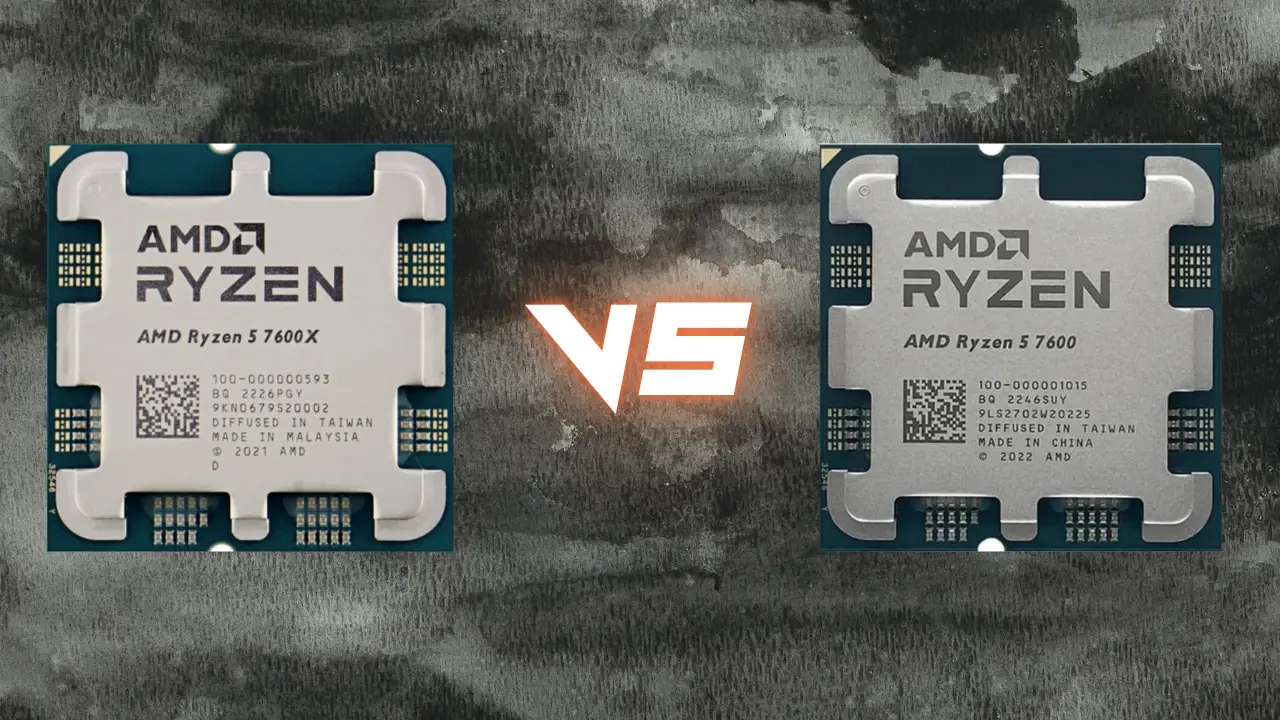 Ryzen 5 7600 Vs Ryzen 5 7600X