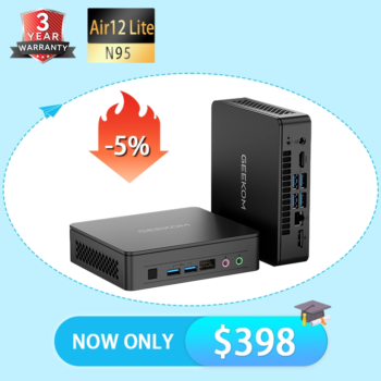 GEEKOM Air12 Lite Mini PC with Intel® Processor N95