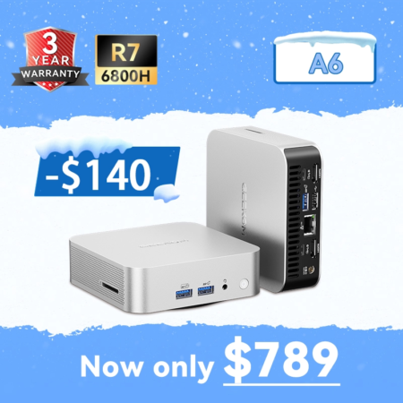 Geekom Mini PC A6 789WS with discount and warranty