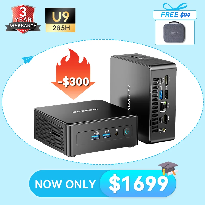 GEEKOM IT15 Ultra AI ミニPC GEEKOM IT15, o mini PC mais poderoso