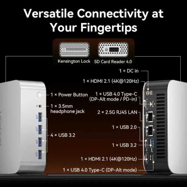 GEEKOM A9 Max Mini PC ✨AMD Ryzen AI 9 HX 370 | Compact Power for