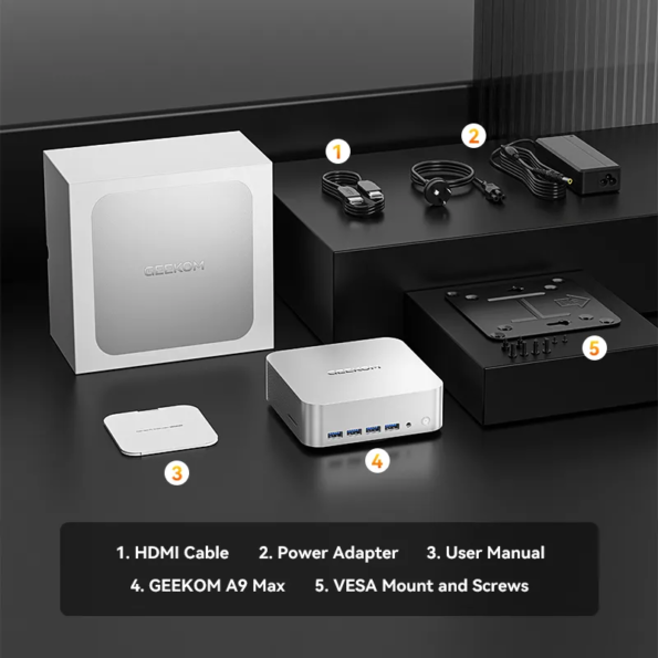 使用短め GEEKOM A9 MAX／AMD Ryzen AI 9 HX 370 GEEKOM A9 Max Mini PC ✨AMD Ryzen AI 9 HX 370 | Compact Power for