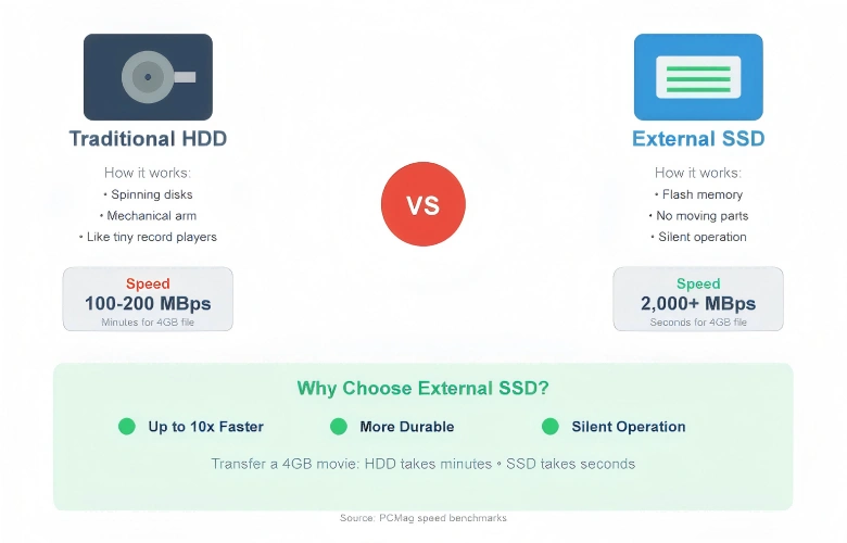 traditional hdd vs external ssd