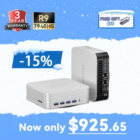 Promotional image for Geekom Mini PC a7max 925