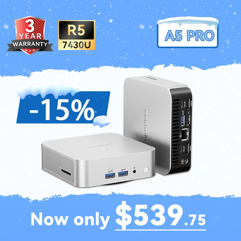 GEEKOM A5 Pro Mini PC｜AMD Ryzen™ 5 7430U Mini PC | GEEKOM AU