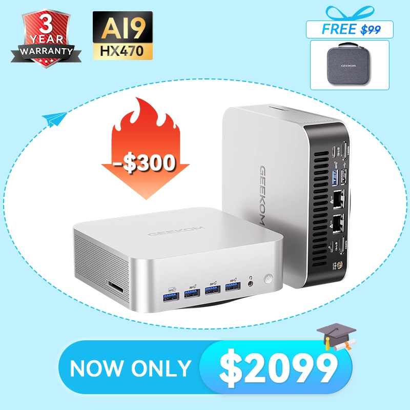 GEEKOM A9 MAX／AMD Ryzen AI 9 HX 370 GEEKOM A9 Max Mini PC: AMD Ryzen AI 9 HX 370 | Buy Online