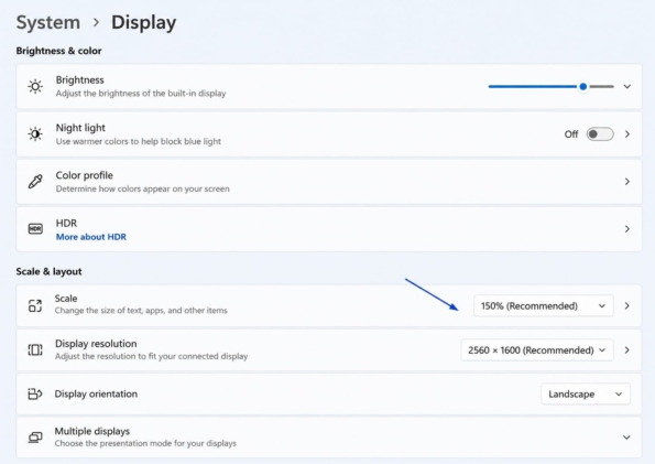 Steps to check screen resolution in Windows 2