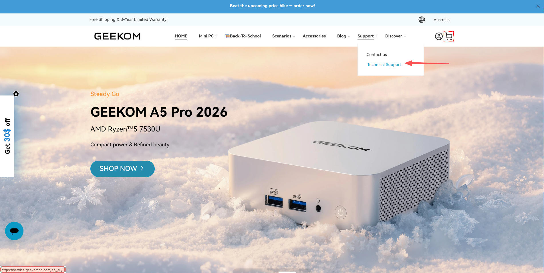 GEEKOM support