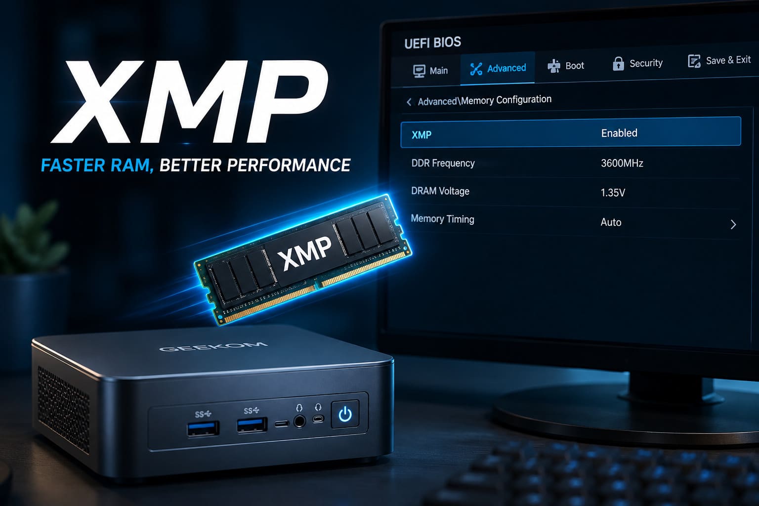 What Is XMP in BIOS？How to Turn It On to Get Faster RAM